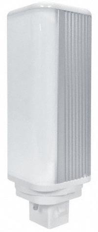 GE LAMPS Compact LED Bulb: Type A, 2-Pin (G24d-3), T14, LED, 3500K, 1,050 lm Light Output (MPN LED11G24d-H/835). Key specifications — Brand: GE LAMPS; Bulb Designation: LED11G24d-H/835; Dimmable: No; Color Temperature: 3500K.
