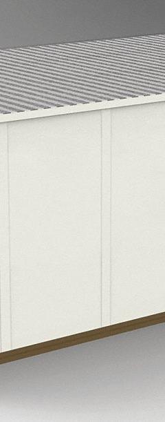 PORTA-FAB Modular In-Plant Office: 24 ft x 12 ft x 8 ft, 4 Walls, Steel-Covered Drywall, Beige (MPN GS1224). Key specifications — Exterior Color: Beige; Brand: PORTA-FAB; Sound Transmission Coefficient: STC 31; Frame Material: Steel.