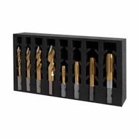 HOLEMAKER TECHNOLOGY ImpactaTap & TurboTip Set: 8 Pc, 1/4"-20 to 1/2"-13 Taps (MPN 328016-SET2). Key specifications — attr1300596: Straight Flute; attr1300608: HOLEMAKER TECHNOLOGY.