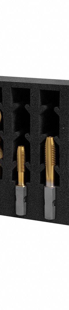 HOLEMAKER TECHNOLOGY ImpactaTap & TurboTip Set: 8 Pc, 1/4"-20 to 1/2"-13 Taps (MPN 328016-SET2). Key specifications — attr1300596: Straight Flute; attr1300608: HOLEMAKER TECHNOLOGY.