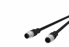 Sensor Cable: M12 Female Straight X M12 Female Straight, 8 Pins, Black, PUR, 5 m Cable Lg (MPN 142MEA11050). Key specifications — Cable Jacket Color: Black; End 1 Gender: Female; End 1 Mounting Orientation: Straight; End 2 Gender: Female; End 2 Mounting Orientation: Straight; End 2 Connection Type: M12; IP Rating: IP6X; Brand: METZ CONNECT.
