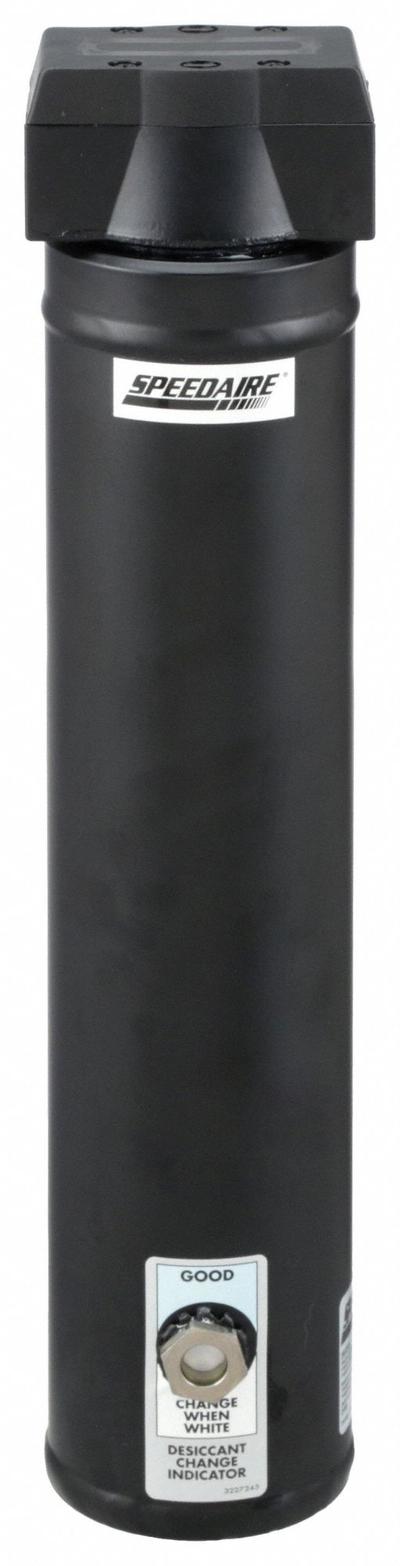 SPEEDAIRE Desiccant Air Dryer: ISO Class 3, 1/2 in NPT, 25 cfm, 200 psi Max Op Pressure - Refillable Desiccant Compressed Air Dryers