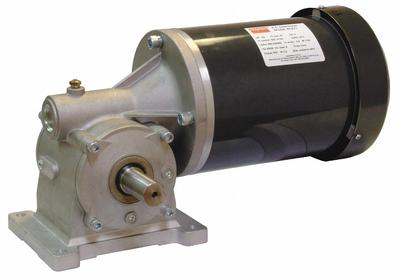 Dayton Gearmotor: Right Angle, Single Output Shaft, 3-Phase, TEFC, 45 RPM - Right Angle AC Gearmotors