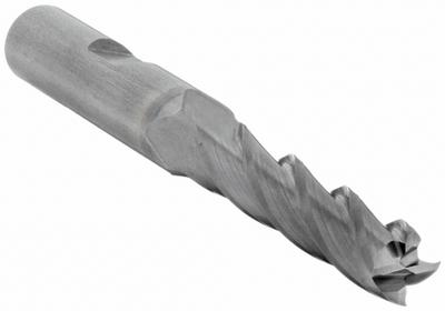 CLEVELAND Square End Mill: Cobalt, TiCN Coated, 4 Flute, 13/32" Mill Dia, 1-3/4" LOC - General Purpose Cobalt Square End Mills