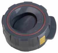 HAYWARD Wafer Check Valve: Swing, Inline Valve Body, 3 in Pipe Size, Wafer, PVC, For Water Media (MPN WCV1300VS). Key specifications — Brand: HAYWARD; Disc Material: PVC.