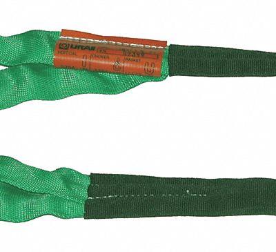 LIFT-ALL Roundsling: Type 3, Polyester, Polyester Sleeve w/ Nylon Cover - Abrasion-Resistant Eye Round Slings