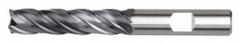 WIDIA HANITA Corner Chamfer End Mill: Carbide, TiAlN Coated, 4 Flute, 8 mm Mill Dia, 32 mm LOC (MPN 471708003LW)