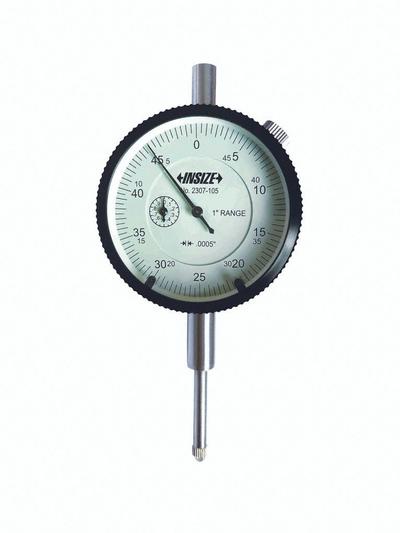 INSIZE Dial Indicator - Lug Back: 0 in to 1 in, Inch, Plunger - Continuous Reading Back Lug Dial Indicators