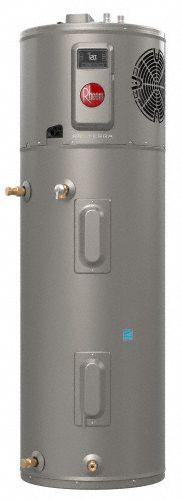 RHEEM Electric Tank Water Heater: 208 to 240V, 40 gal, 5,000 W, Single Phase, 78.9 in Ht (MPN PROPH40 T2 RH400-30). Key specifications — Phase: Single; Brand: RHEEM; Maximum Recovery Flow Rate: 27 gph @ 90°F.