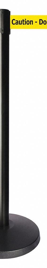 QUEUEWAY Barrier Post with Belt: Yellow, No Pattern, Caution Do Not Enter, 10 ft Belt Lg, Black (MPN QPLUS-33-YA). Key specifications — attr981468: ABS; attr981465: Yellow; attr981461: QUEUEWAY; attr981440: Metal Alloy; attr981443: Black; attr981449: Caution Do Not Enter; attr981448: Black.
