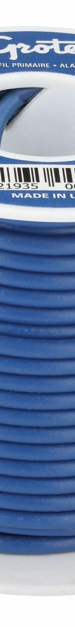 GROTE Primary Automotive Wire: GPT, 25 ft, 1 Conductor, 16 AWG, Blue, 60 V Volt (MPN 89-8010). Key specifications — Brand: GROTE.