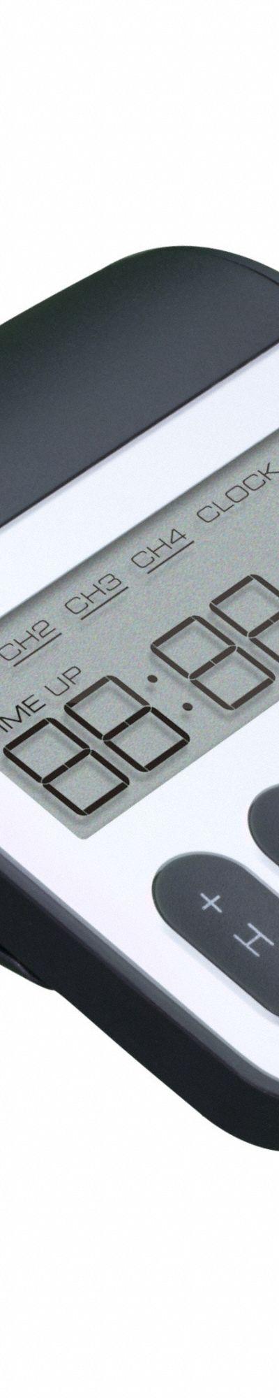 TRACEABLE (4) Channel Timer: Display Previously Programmed Countdown Times - Digital Timers
