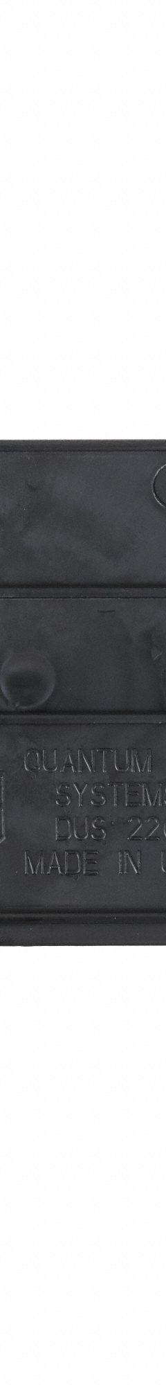 QUANTUM STORAGE SYSTEMS Bin Divider: 6 3/4 in x 2 7/8 in, Electrostatic Discharge Conductive, Black (MPN DUS220CO). Key specifications — Compatible Manufacturer Model Number: QUS220; Brand: QUANTUM STORAGE SYSTEMS.