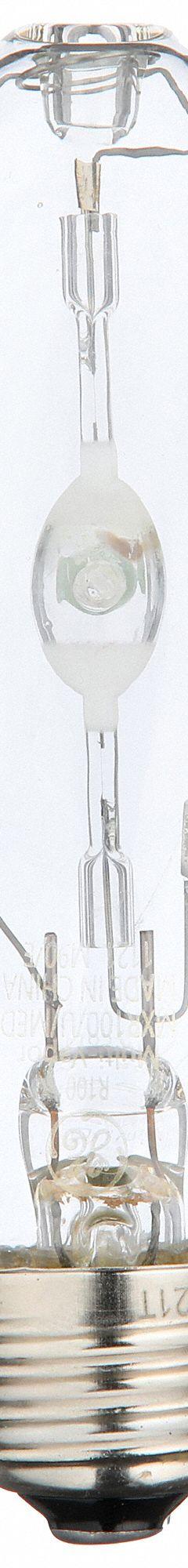 HID Bulb: Universal Burning, BD17, Medium Screw (E26), 100 W Watt, 3200K, Metal Halide (MPN MXR100/U/MED). Key specifications — Color Temperature: 3200K; Brand: GE LAMPS; Shatter-Resistant: No.