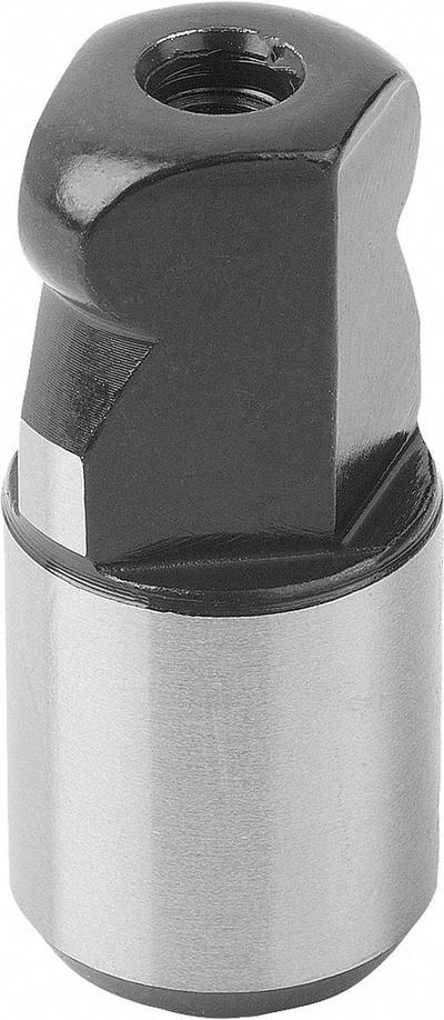 KIPP Locating Pin w/Ball End: Ball End, Tool Steel, 6 mm Shank Outside Dia - Ball-End Locating Pins