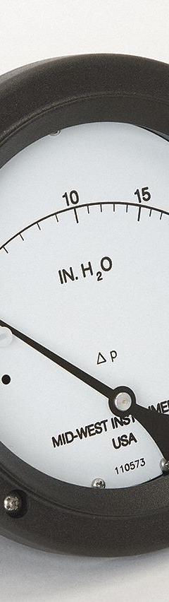 MIDWEST INSTRUMENT Differential Pressure Gauge: Back, 1/4 in NPT Female, Model 142, 4 1/2 in Dial (MPN 142-SC-00-OO-20H). Key specifications — Sensor Type: Diaphragm; Series: Model 142; Housing Material: 316 Stainless Steel; Certificate of Calibration: Not Included.