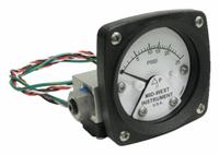MIDWEST INSTRUMENT Differential Pressure Gauge & Switch: Back, 1/4 in NPT Female, 120, 2 1/2 in Dial (MPN 120AA-00-O-AA-25P). Key specifications — Sensor Type: Piston; Series: 120; Housing Material: Aluminum; Certificate of Calibration: Not Included; Gauge Accuracy: ±3-2-3%.