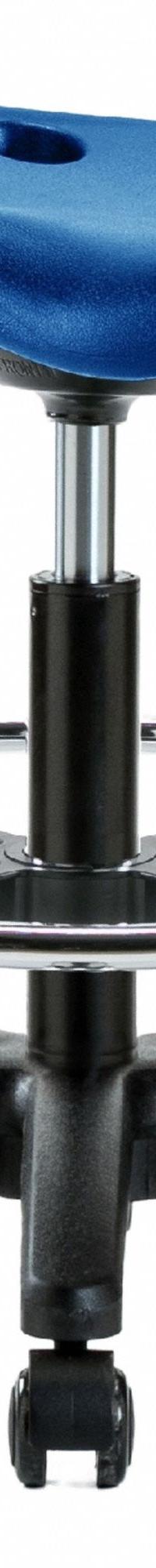 Stool: Polyurethane, Ht Range 19 in to 26 1/2 in, 17 in Seat Wd, 14 in Seat Dp, 0 Glides, 5 Casters (MPN PTMBSL-RG-CF-RC-BLU). Key specifications — Brand: APPROVED VENDOR; Foot Support: Yes; Base Material: Fiberglass; ESD-Safe: Not ESD Safe; Number of Casters: 5.