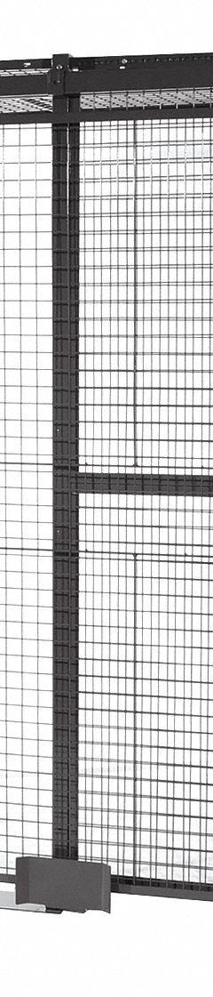 WIRECRAFTERS Partition Cage: 10 ft W x 10 ft D 10 ft H, Gray, 4 Sides, Powder-Coated (MPN 10104CRW). Key specifications — attr1283235: Yes; attr1283272: WIRECRAFTERS; attr1283267: Welded; attr1283268: Complete Wire Security Cages; attr1283246: Keyed Different Cylinder; attr1283240: Out; attr1283243: Yes; attr1283245: Sliding.