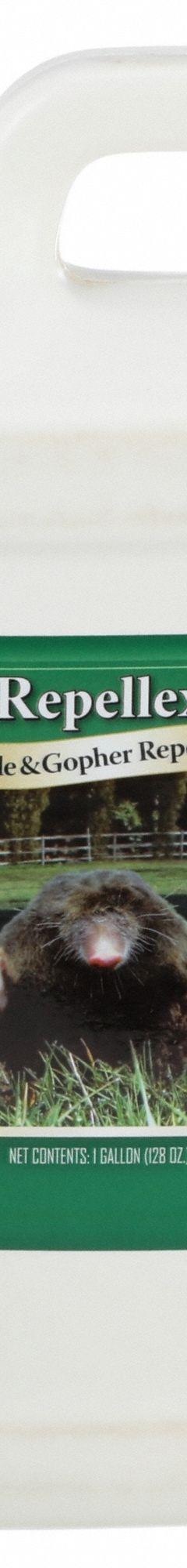 REPELLEX Mole/Gopher Repellent: Targets Moles/Rodents/Voles, Liquid Form (MPN 10520). Key specifications — Brand: REPELLEX; Targeted Animals: Voles; Form: Liquid.
