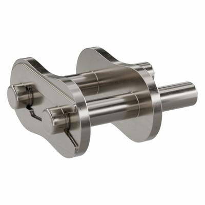 TSUBAKI Attachment Link: For Nickel-Plated Steel Roller Chains, D-3, 50, Single Strand - Attachment Links for ANSI Standard Chains