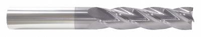 APPROVED VENDOR Square End Mill: Carbide, AlTiN Coated, 4 Flute, 1/4" Mill Dia, 7" LOC - General Purpose Carbide Square End Mills
