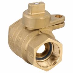 JOMAR VALVE Manual Two-Way Ball Valve: 1 1/2 in, Brass, Straight, FNPT x FNPT, Full Port Ball Port (MPN 240-007B). Key specifications — Brand: JOMAR VALVE; Handle: Locking Tee.