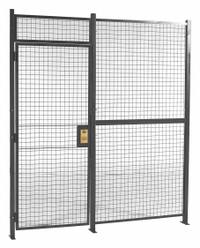 RAPIDWIRE Welded Partition Cage: 12 ft W x 2 in D 10 ft H, Gray, 1 Sides, Powder-Coated (MPN 12101W). Key specifications — attr1283235: Yes; attr1283272: RAPIDWIRE; attr1283267: Welded; attr1283268: Complete Wire Security Cages; attr1283246: Keyed Different Cylinder; attr1283240: Out; attr1283243: Yes; attr1283254: No.