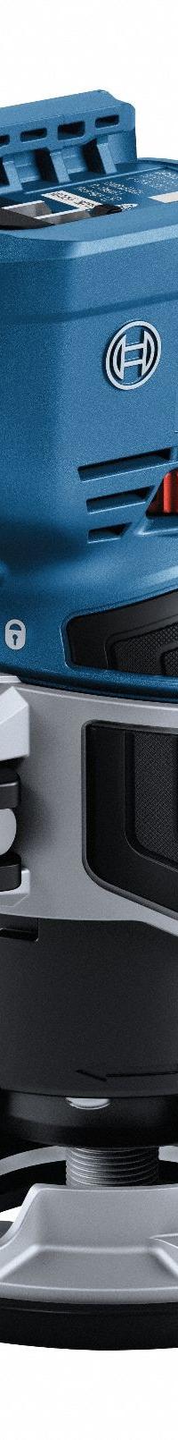 BOSCH Router: CORE18V®, Bare Tool, Plunge Base, 1.39 hp, 30,000 RPM, 1/4 in Collet, 2.25, Palm Grip (MPN GKF18V-25N). Key specifications — attr217755: (1) Bare Tool; attr217752: Brushless; attr217778: 2.25.