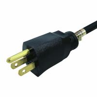 APPROVED VENDOR Power Cord: 12 ft Lg, 3/12, 5-15P Plug, Bare Wire Receptacle, SJT, PVC, 15 A Current (MPN 1TNA5). Key specifications — Brand: APPROVED VENDOR; Jacket Material: PVC.