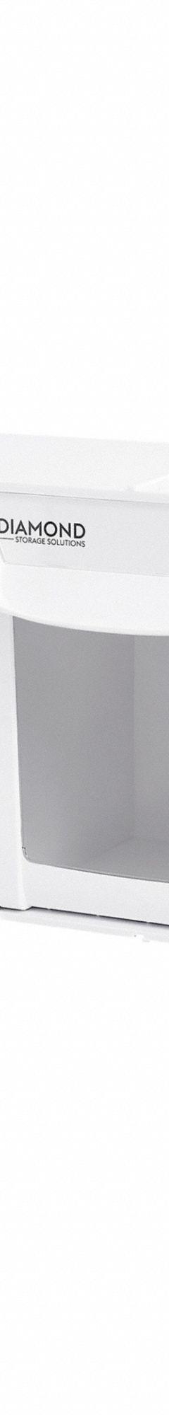 DIAMOND STORAGE SOLUTIONS Tip-Out Bin: 6 5/8 in x 23 3/4 in x 8 in, Wall, Stacking Capable, 4 Bins (MPN 3030-4-BIN-2). Key specifications — Brand: DIAMOND STORAGE SOLUTIONS.