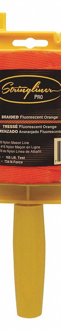STRINGLINER Mason's Line Reel: Line Type Braided, Material Polyethylene, 500 ft Overall Lg (MPN 25459). Key specifications