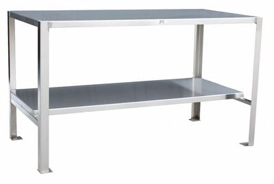 JAMCO Work Table: Fixed Ht, Stainless Steel, 60 in x 30 in - Stainless-Steel-Top Worktables