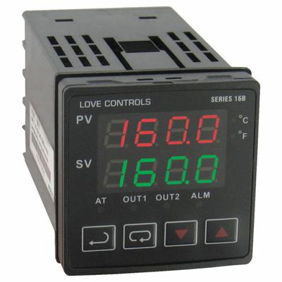 Dwyer Temperature Controller: 16B, 1/16 DIN Size, RTD/Thermocouple, 24V DC, 32°F to 122°F - Temperature Controllers