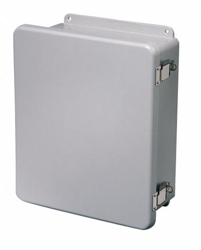 WIEGMANN Enclosure: Fiberglass, 10 in x 8 in x 6 in, NEMA 1/12/3R/4X, Solid Cover - Nonmetallic Enclosures