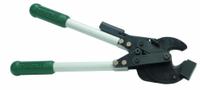 GREENLEE Ratchet Cable Cutter: Fiberglass Handle, Center, 20 in Overall Lg (MPN 776). Key specifications — attr324789: GREENLEE; attr308384: Center; attr308389: Fiberglass; attr308391: 636 KCMIL (ACSR).