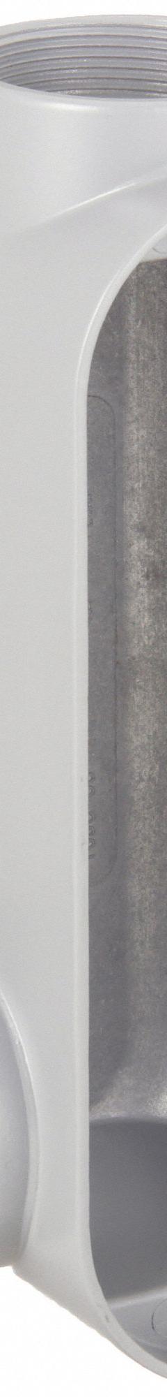 Conduit Outlet Body: Aluminum, 2 in Trade Size, LL Body, 67 cu in Body Capacity, Threaded Hub (MPN LL200). Key specifications — Finish: Powder Coated; For Use With: RMC; Brand: RACO; Hub Style: Threaded.