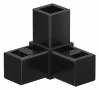 3-Way Corner Connector: 2 1/8 in x 2 1/8 in, Nylon, Unfinished, Black, 3-Way Corner Connector (MPN 9250). Key specifications — Finish: Unfinished; Material: Nylon; Brand: 80/20; Product Type: 3-Way Corner Connector.