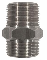 SANI-LAV Hose Adapter: Stainless Steel, Stainless, 4 1/4 in Overall Lg, 3/4 in Inlet Connection Size (MPN H26S). Key specifications — Inlet Connection Type: GHT; Brand: SANI-LAV; Color/Finish: Stainless; Material: Stainless Steel; Product Type: Hose Adapter.
