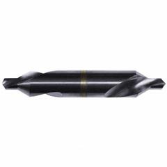 KEO Center Drill: Plain Type, #2/0, 60°, 1 1/4 in Overall Lg, LH, AlTiN Coated High Speed Steel (MPN 906-001-985). Key specifications — Brand: KEO; End Type: Double End.