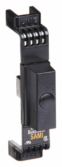 BUSSMANN Fuse Block Cover: For CC/Midget Fuse Class or Type, 600 V AC, Non-Indicating, 0 A – 100 A (MPN SAMI-7N). Key specifications — Manufacturer Part Number: SAMI-7N; Brand: BUSSMANN.
