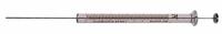 HAMILTON Syringe: 100 ul Capacity - mL, Gastight, Borosilicate Glass, PTFE, Replaceable Tip, PTFE (MPN 81065). Key specifications — Attachment Type: Small Removable; Plunger Material: PTFE; Needle Point Style: 3; Needle Type: Removable; Tip Material: PTFE; Barrel Material: Borosilicate Glass; Brand: HAMILTON; Compatible Needles: Small RN Hub.