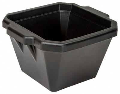GLOBE SCIENTIFIC Ice Bucket with Lid: 1 L Capacity, Rectangular, Polyurethane Foam, Black - Ice Buckets & Pans