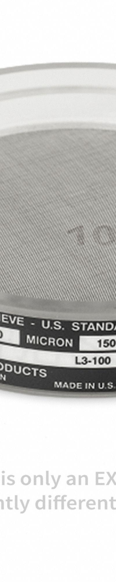 ADVANTECH Ultrasonic Test Sieve: Nickel, 3 1/2 in Outside Dia, 1 1/4 in Ht - Ultrasonic Test Sieves