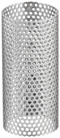 MUELLER STEAM SPECIALTY Strainer Screen: Perforated, 0.033 in Screen Size, 6.9375 in Lg (MPN 2 581 cs replacement screens). Key specifications — Brand: MUELLER STEAM SPECIALTY; Manufacturer Part Number: 2 581 cs replacement screens; Screen Material: 304 Stainless Steel.