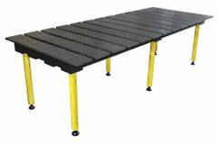 BUILDPRO Welding Table: 30.5 in Ht, 38 in Dp, 78 in Wd, 4,400 lb Wt Capacity, Nitrided (MPN TMQB57838). Key specifications — Manufacturer Part Number: TMQB57838; Brand: BUILDPRO; Hole Diameter: 5/8 in.