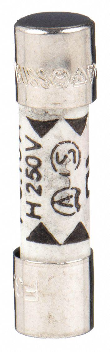 BUSSMANN Fuse: GDA Series, Fast-Acting, 200 mA, 250 V AC, Non-Indicating - Fast-Acting Cylindrical Fuses