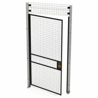 HUSKY RACK & WIRE Swing Door: 8 ft H x 4 ft W x 1 3/4 in D, Black, Powder-Coated (MPN V220408-091). Key specifications — attr1283297: Powder-Coated; attr1283316: Steel; attr1283323: Left; attr1283313: Yes; attr1283333: HUSKY RACK & WIRE.