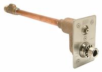 ZURN Wall Hydrant: For 12 in Wall Thick, 15 1/8 in Overall Lg, Stainless Steel, Stainless Steel (MPN Z1321-CXL-12). Key specifications — Face Material: Stainless Steel; Brand: ZURN; Face Shape: Rectangle; Face Type: Non-Enclosed; Color/Finish: Stainless Steel.