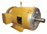 BALDOR General Purpose Motor: C-Face Mount, Totally Enclosed Fan Cooled, 5 hp, 208-230/460V AC (MPN CEM3708T). Key specifications — Brand: BALDOR; Nameplate Voltage @ 60 Hz: 208-230/460V AC; Full Load Current @ 60 Hz: 14.4/7.2 A; Nameplate RPM @ 60 Hz: 1,200 RPM; Motor Enclosure: TEFC.